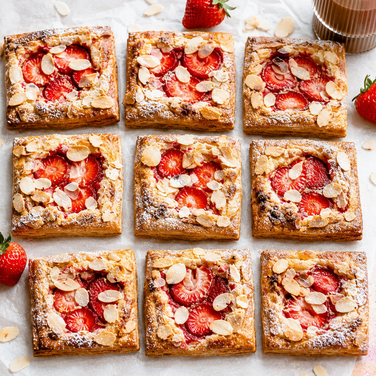 Strawberry Almond Pastry (2pack)